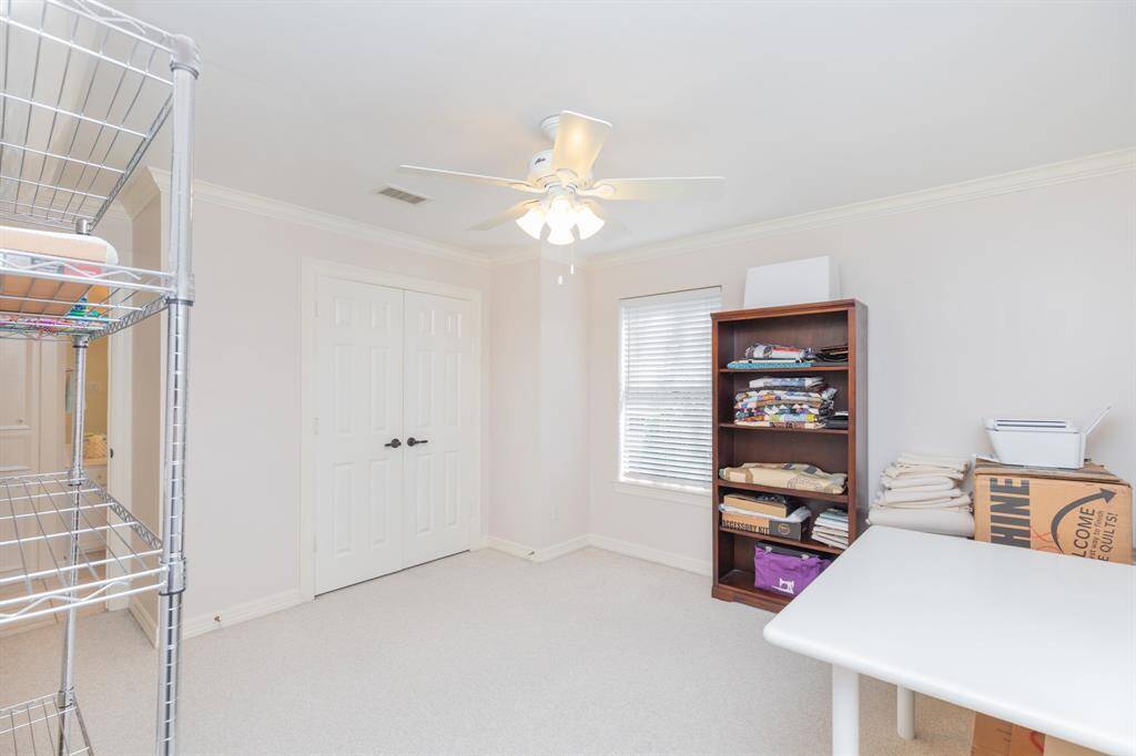 Third upstairs bedroom, with access to secondary bath