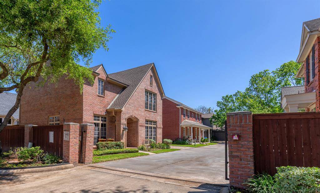 Approach your new home through the automatic access gate