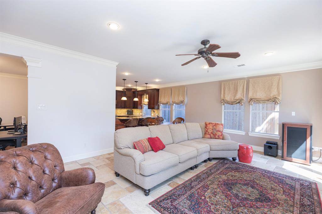 Family room, looking towards kitchen