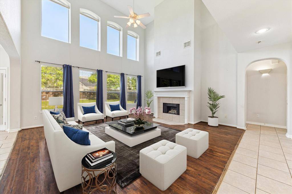 Living Area, truly the heart of the home. This photo has been virtually staged