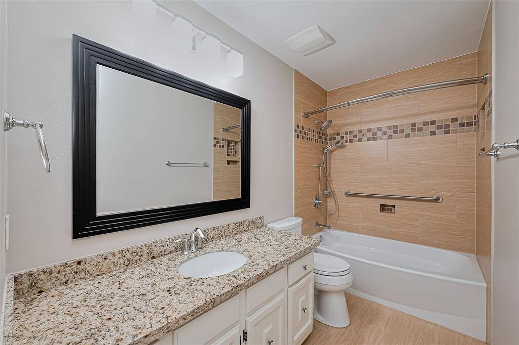 Secondary Bedrooms share this nicely updated full bathroom.