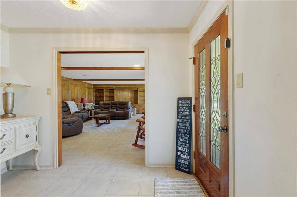 Entryway to the right is the large family gathering room.