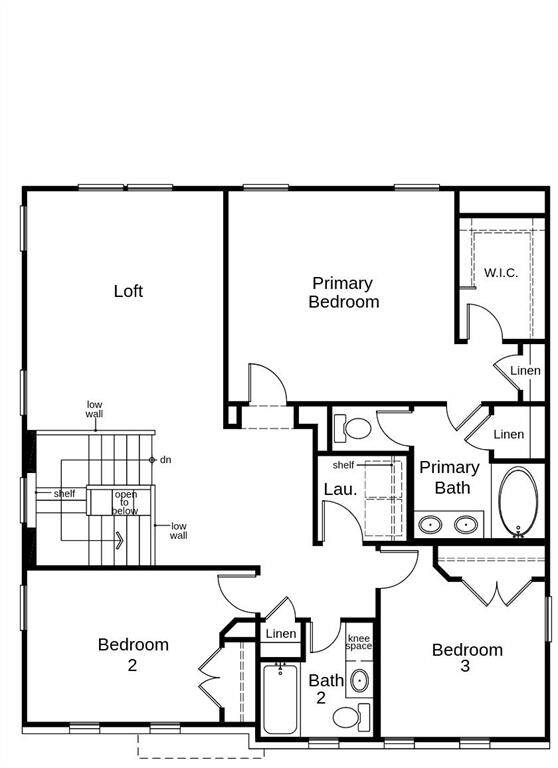 This floor plan features 3 bedrooms, 2 full baths, 1 half bath, and over 2,000 square feet of living space.