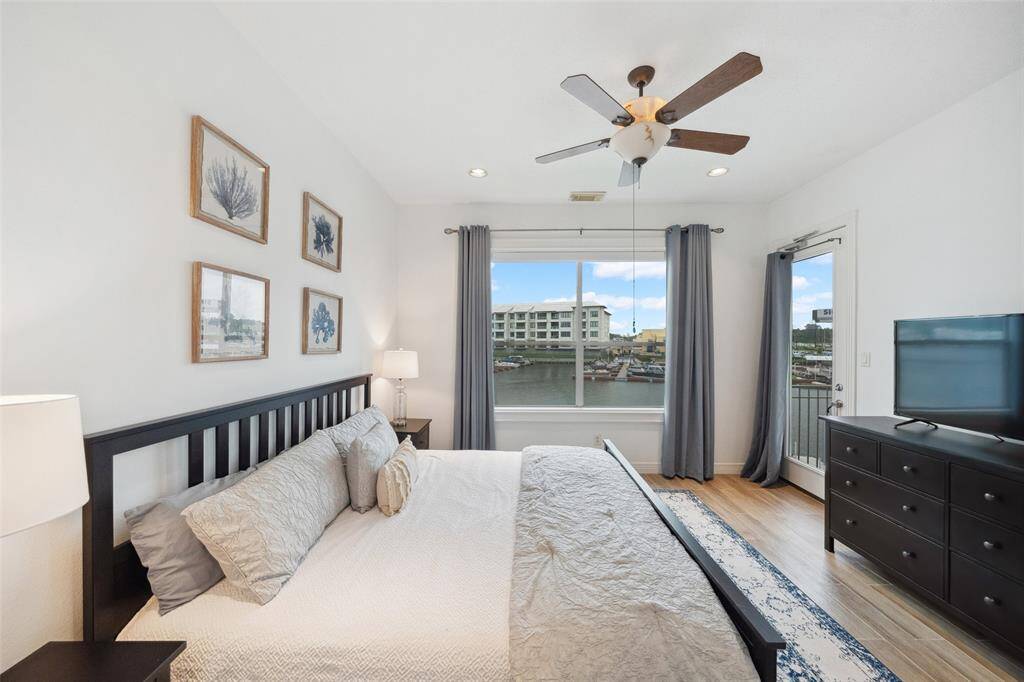 Enjoy remote controlled blinds, and private access to the balcony.