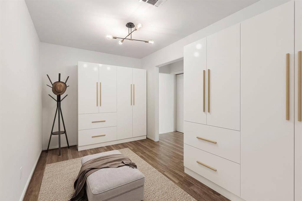 Flex space virtually staged with additional closets!