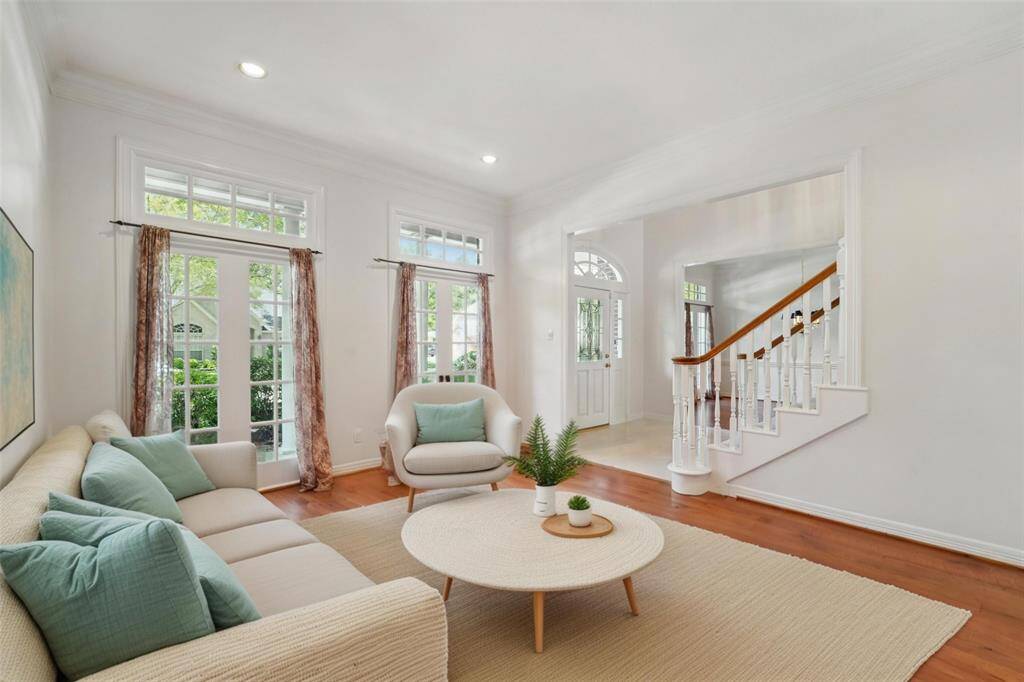 Virtually staged formal living