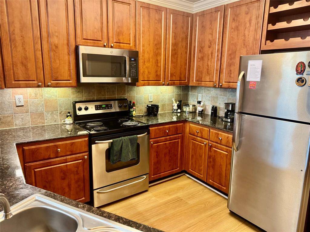Great Counter Space with stainless steel appliances.