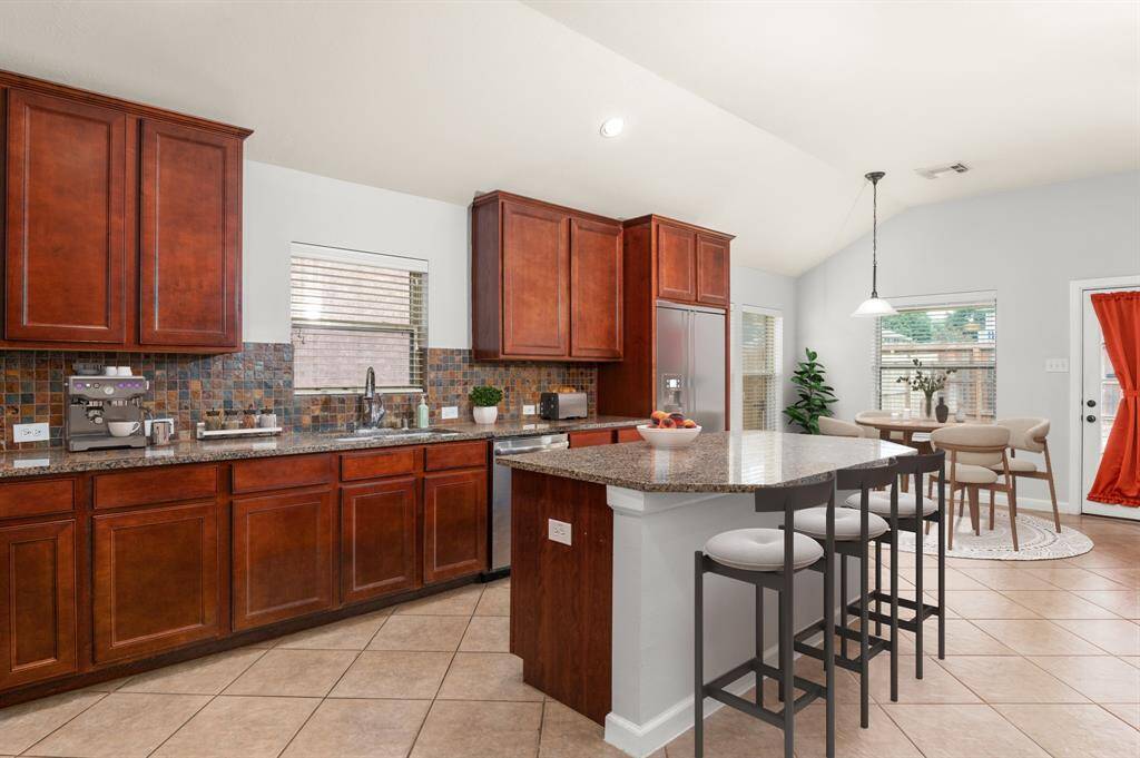Kitchen - Virtual staging, expansive with large granite island
