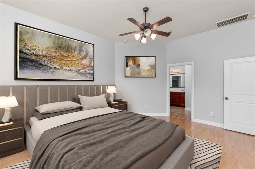 Primary bedroom - Virtual staging, a haven of serenity