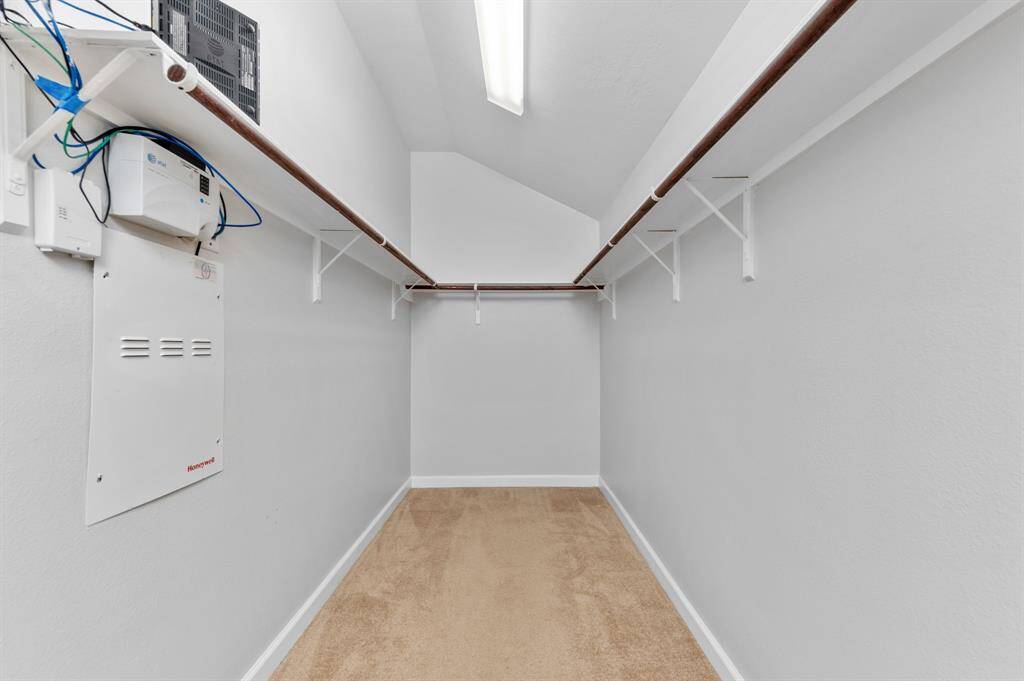 Spacious walk-in closet