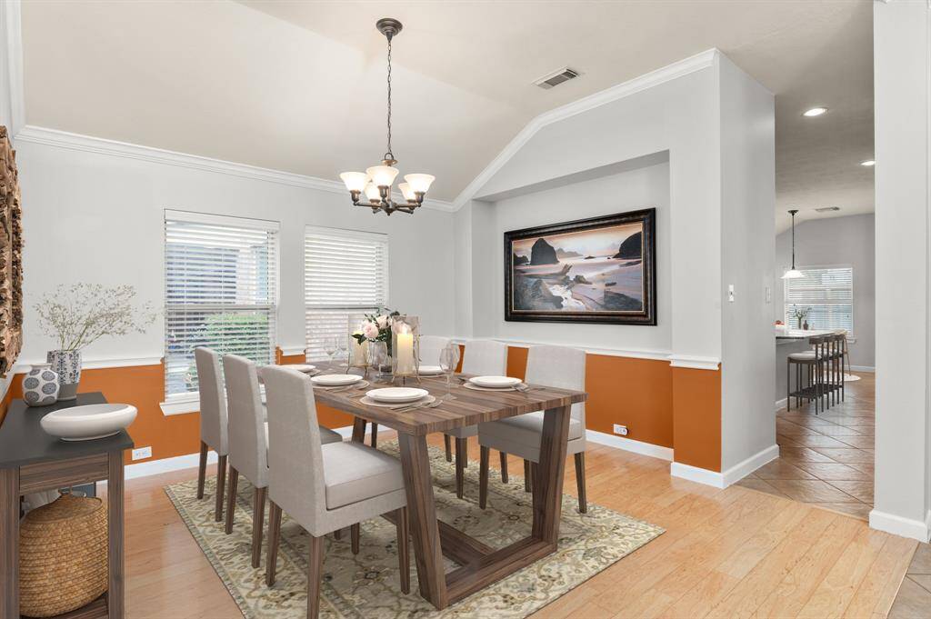 Elegant formal dining room - Virtual staging, perfect for hosting refined gatherings