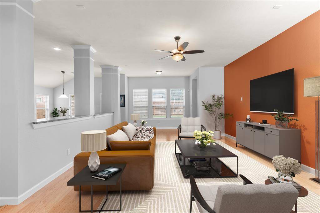 Family room - Virtual staging