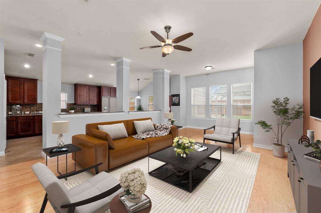 Family room - Virtual staging