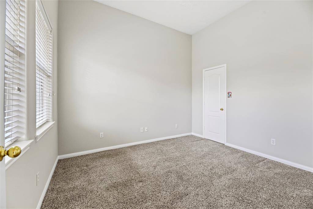 Downstairs guest suite with a private bathroom.