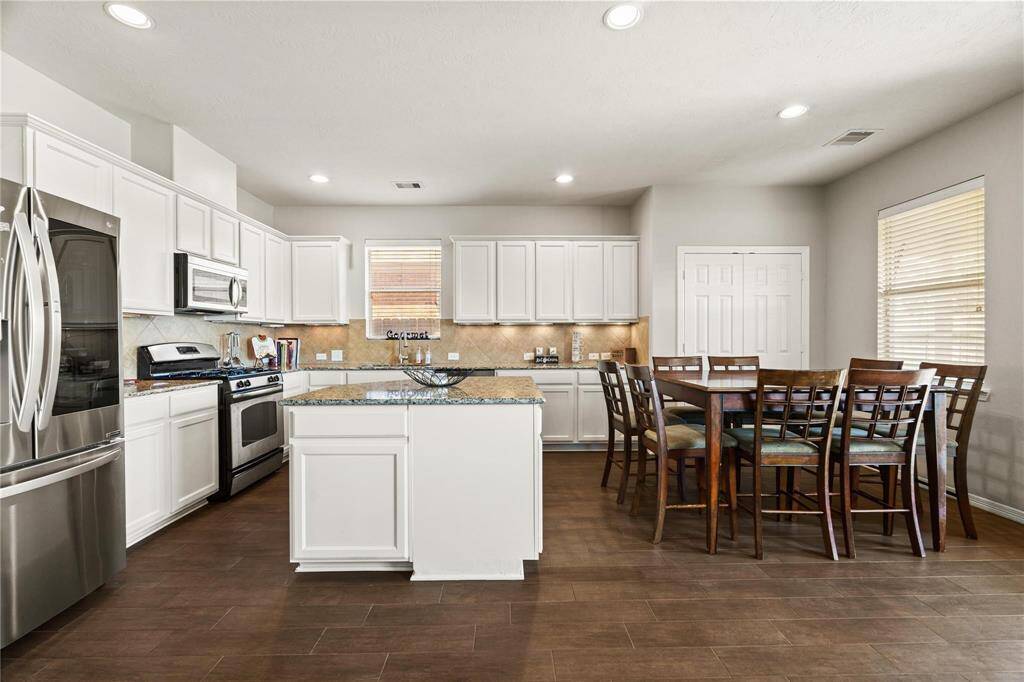Kitchen connects to Living Area