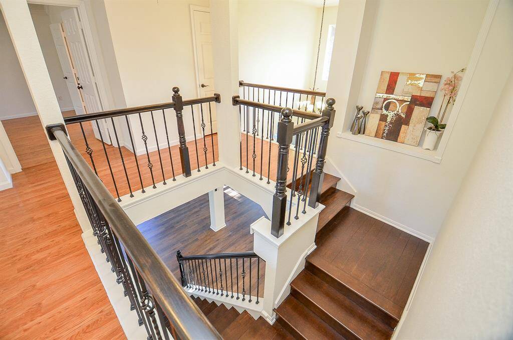 Newly stained baluster