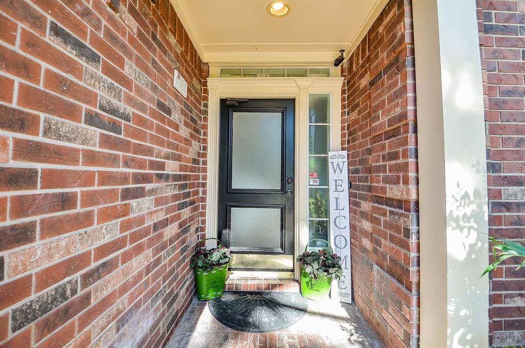 Brick wall entrance welcomes you