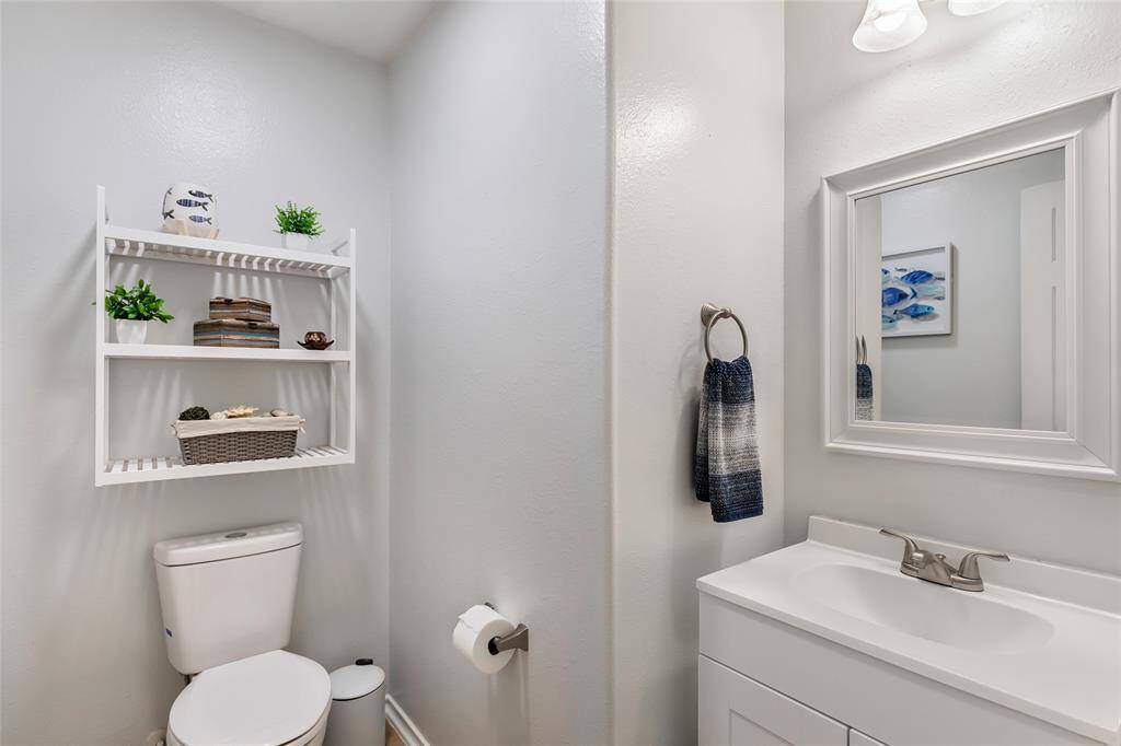 Downstairs powder room