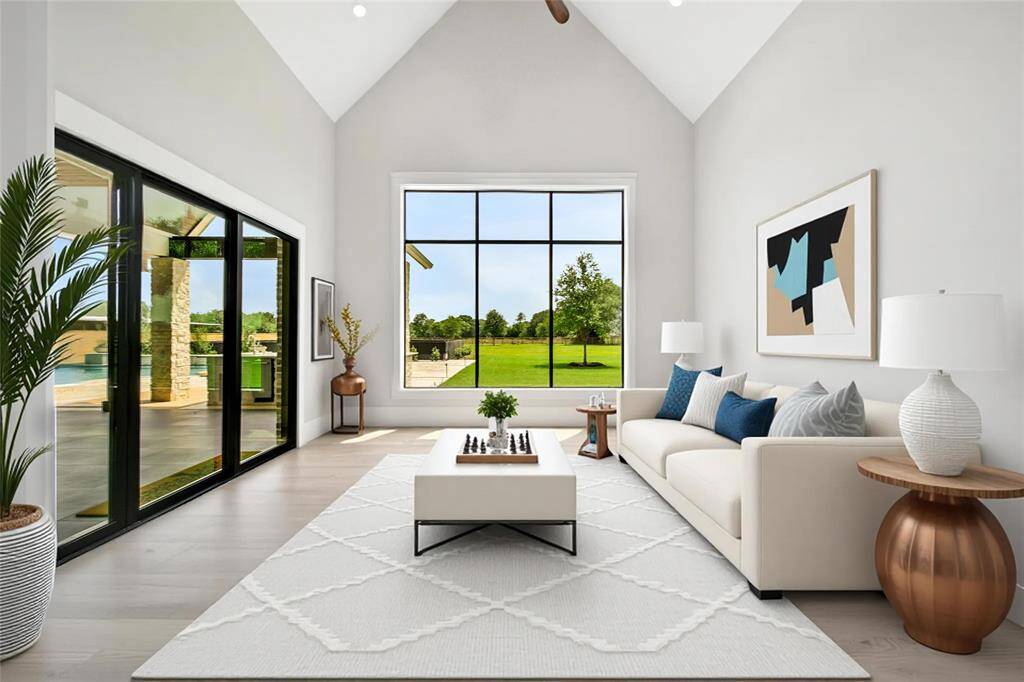 Flex Space downstairs that leads to covered back patio.