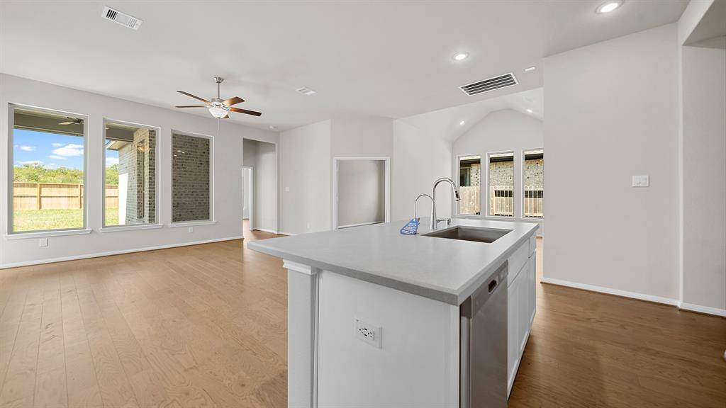 Entertain your guests in the Luxurious Living Room while preparing for your party in the Gourmet Kitchen.