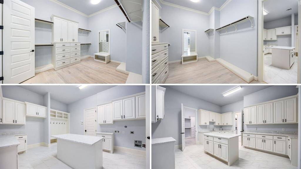 Primary Closet and Laundry Room
