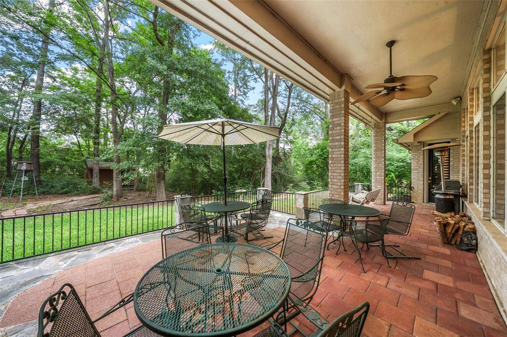 Expansive back patio.