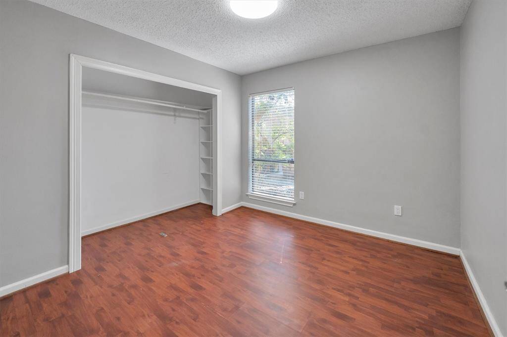 Bedroom with built in Storage in closet