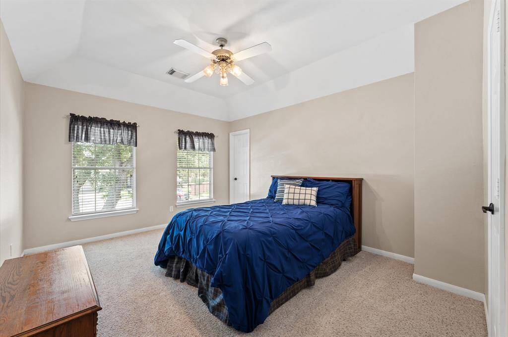 The door in the corner leads to the study loft.