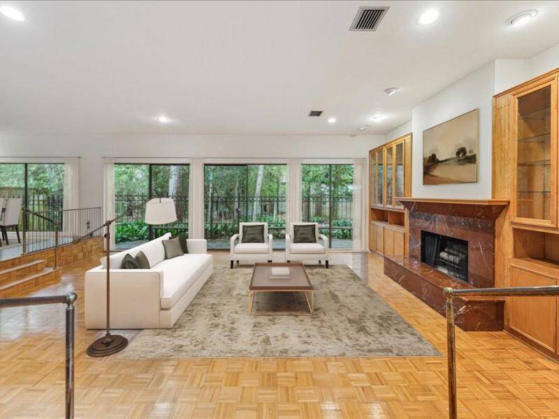 Living room virtually staged.