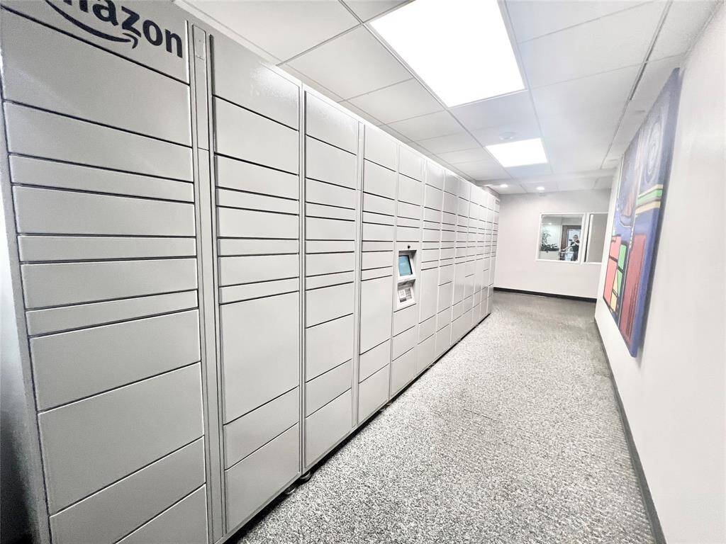 Amazon lockers on the 1st floor