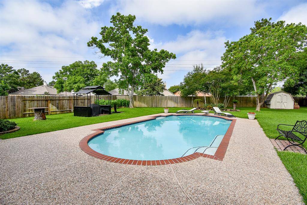 This backyard oasis offers the perfect setting for both relaxation and entertainment.