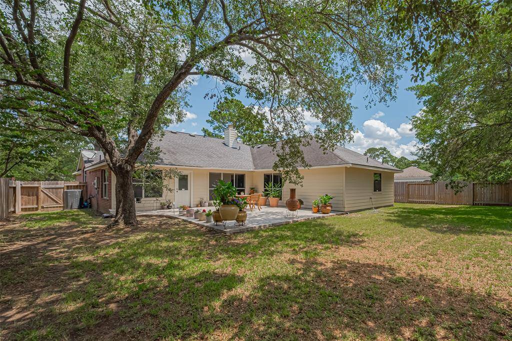 Additional view of the large backyard