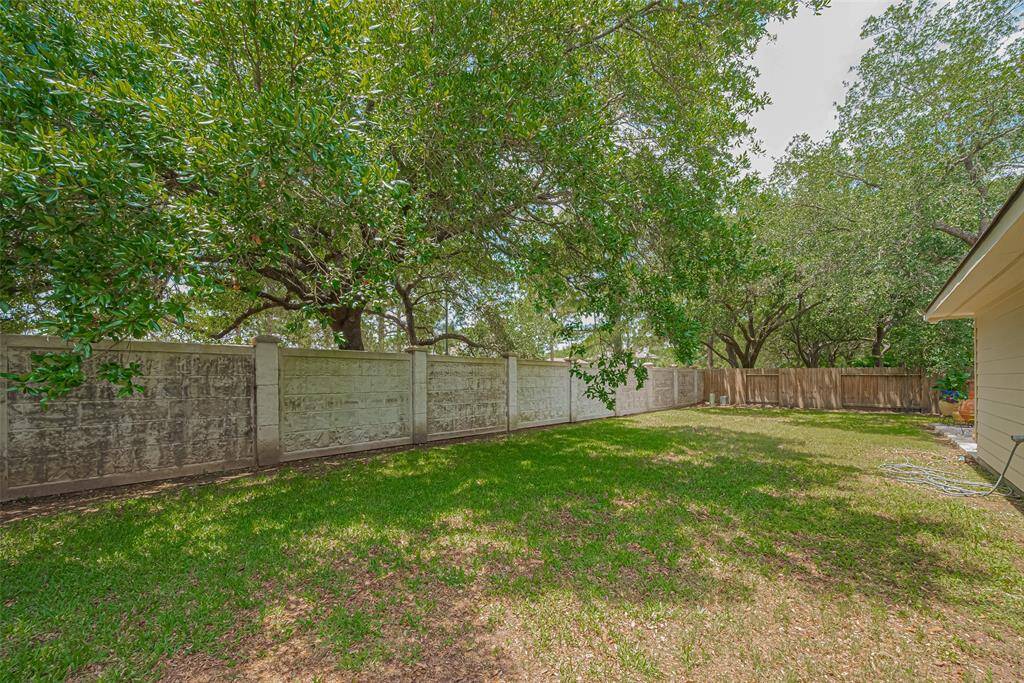 Additional view of the large backyard