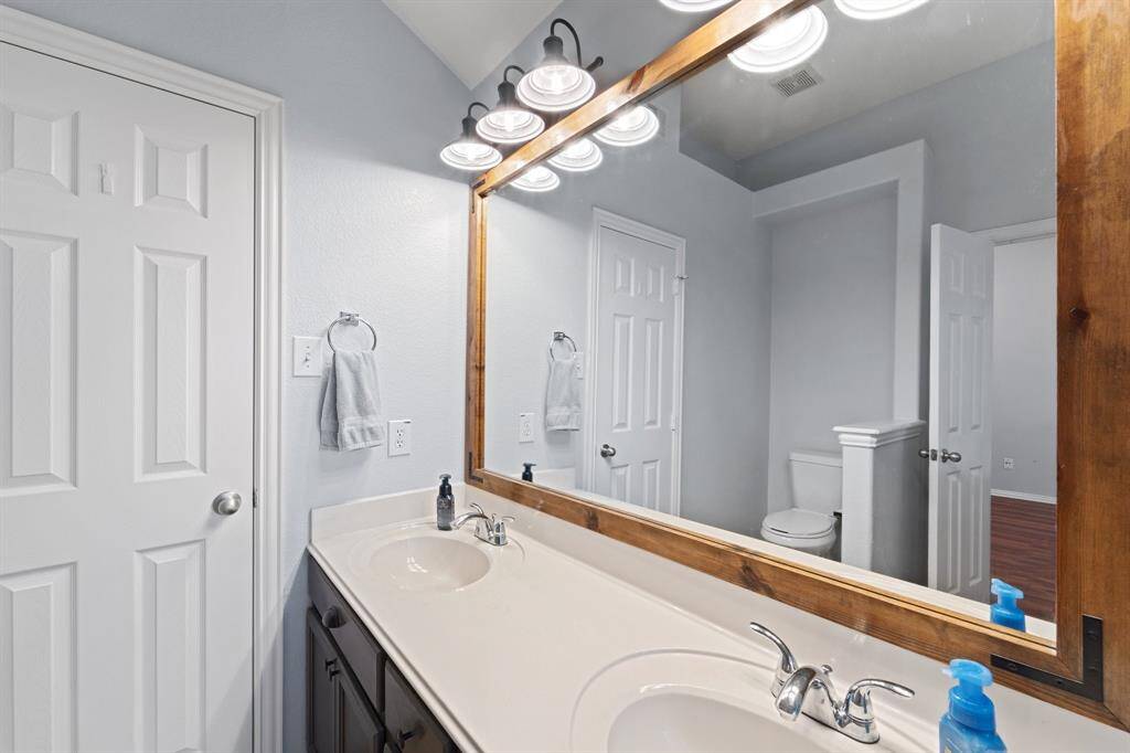 Double vanity in the Primary bathroom.