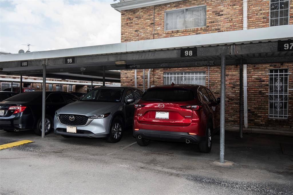 The condo has two parking spaces.