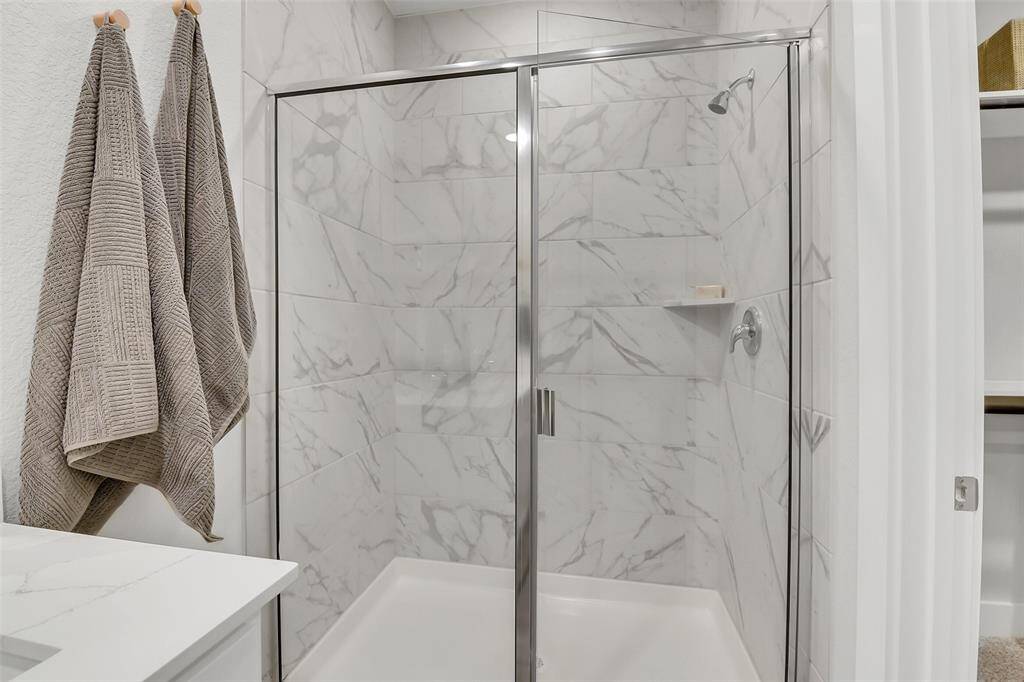 Walk in shower upstairs