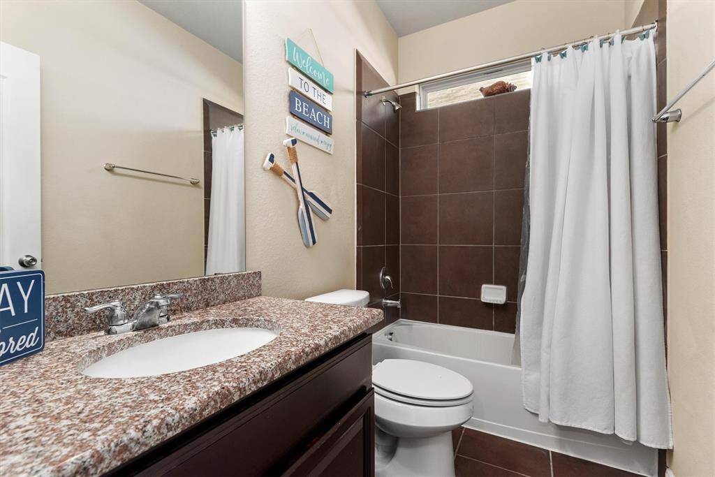 2nd Full bath located next to second full bedroom down.
