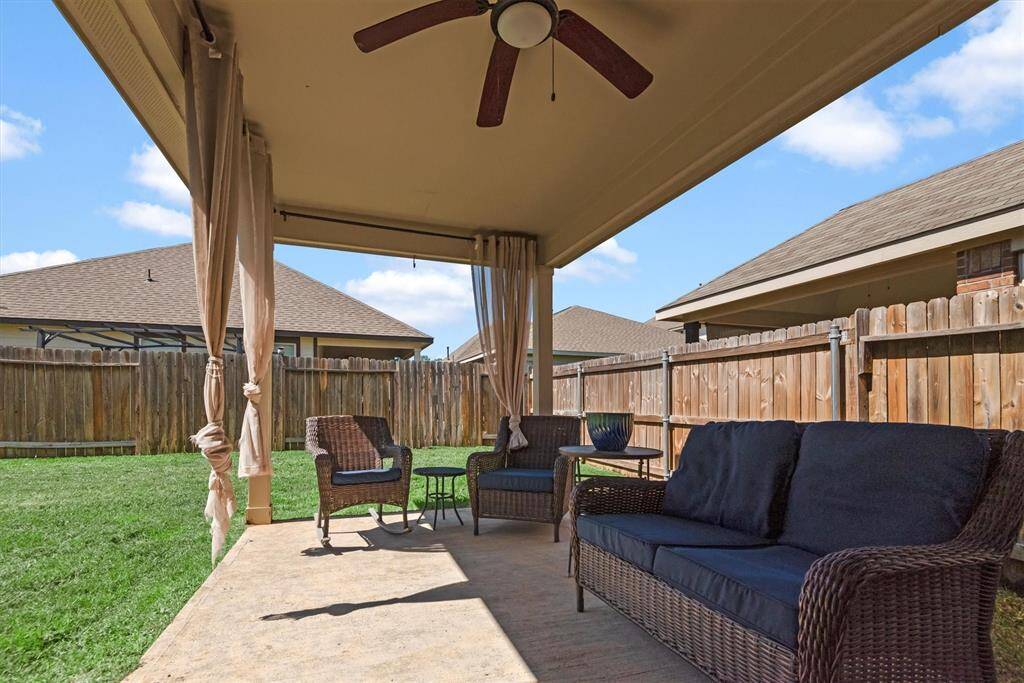 Covered patio.