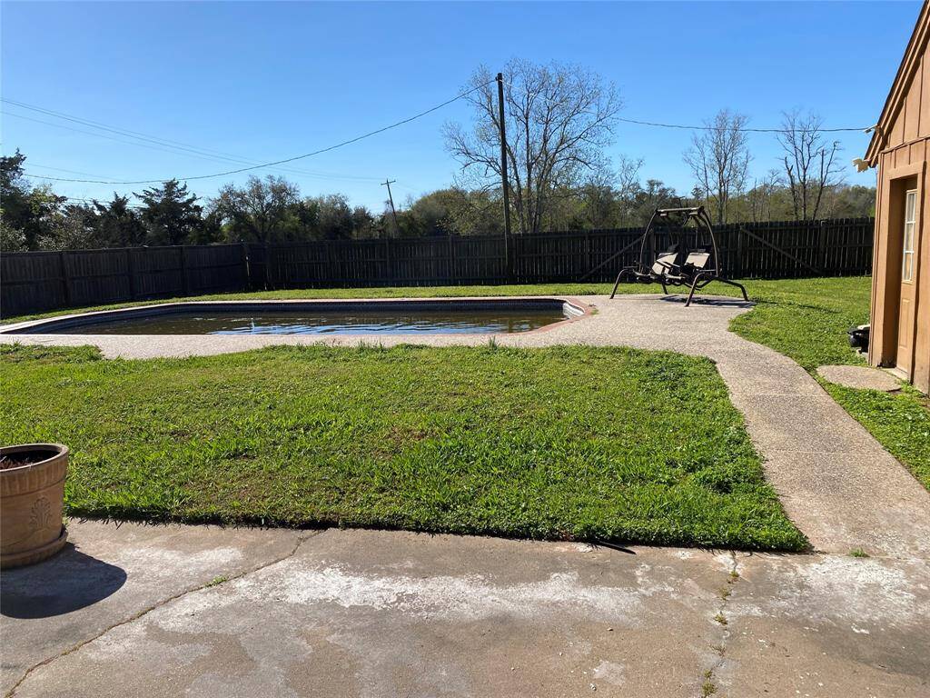 Backyard with pool