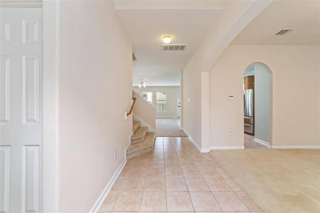 Upon entry looking towards formal dinint & living room