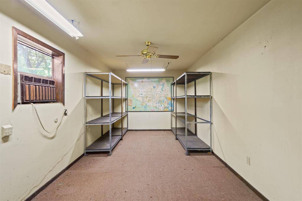 Bonus space in the garage. Could be used as a home office.