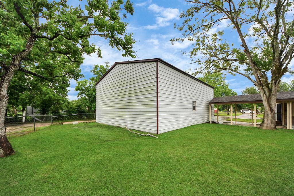 Shop back view.