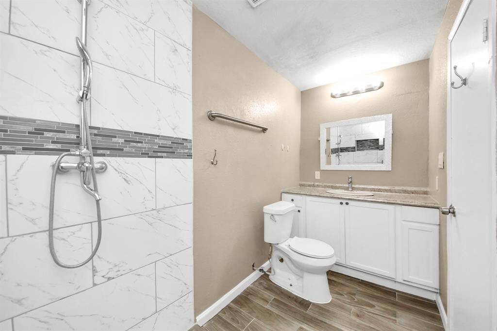 Primary bathroom.