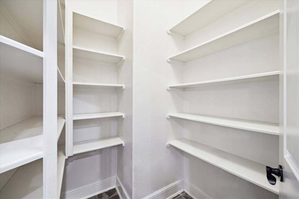 Large walk-in pantry.