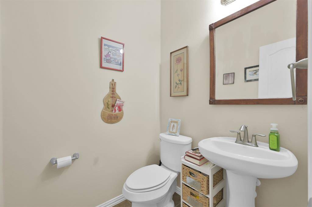 First floor half bathroom