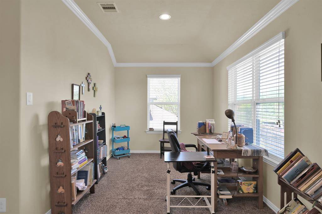 Primary bedroom suite sitting area (ideal space for a home office)