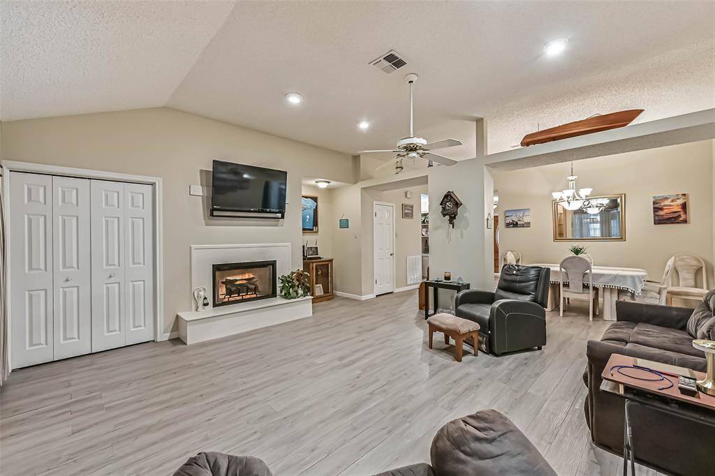 Family Room With View of Dining Room