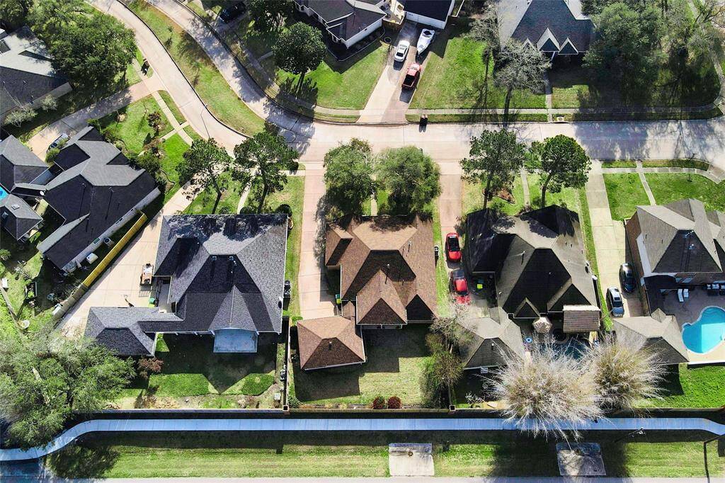 Ariel view of house