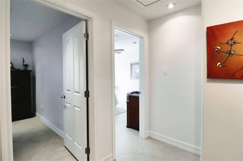 View from hall into bedroom 3 and 4