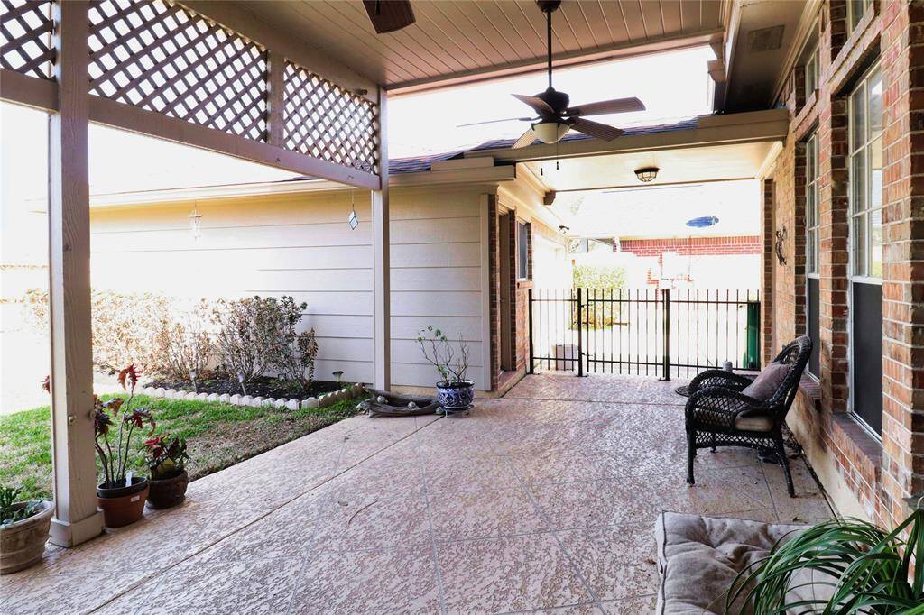 Covered back patio